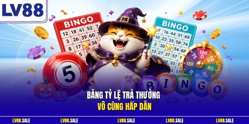 Bảng tỷ lệ trả thưởng vô cùng hấp dẫn